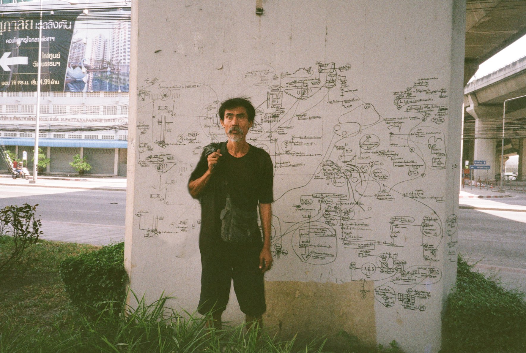 Arte callejero anigmatico de Bangkok