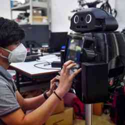 Robot tailandes para para tratar pacientes de coronavirus.