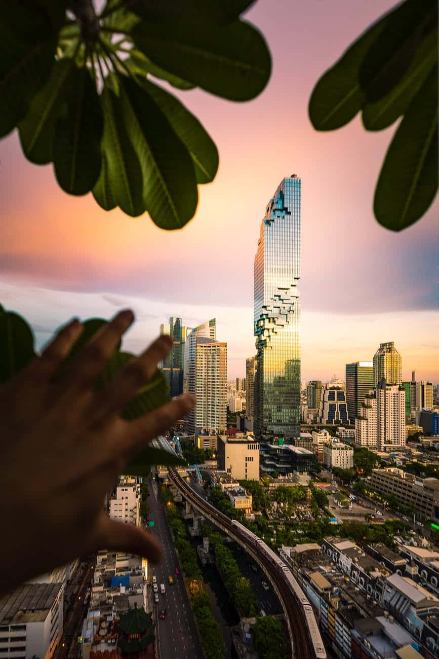 El edificio mahanakhon en Bangkok.