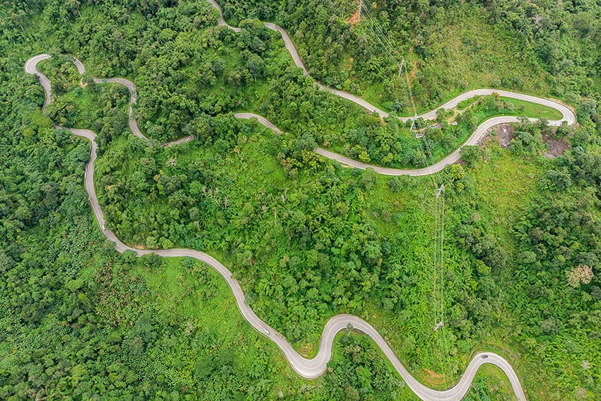 carretera ruta enmoto tailandia