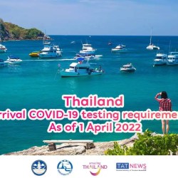 Tailandia eliminará el requisito de prueba PCR previa al viaje a partir del 1 de abril de 2022