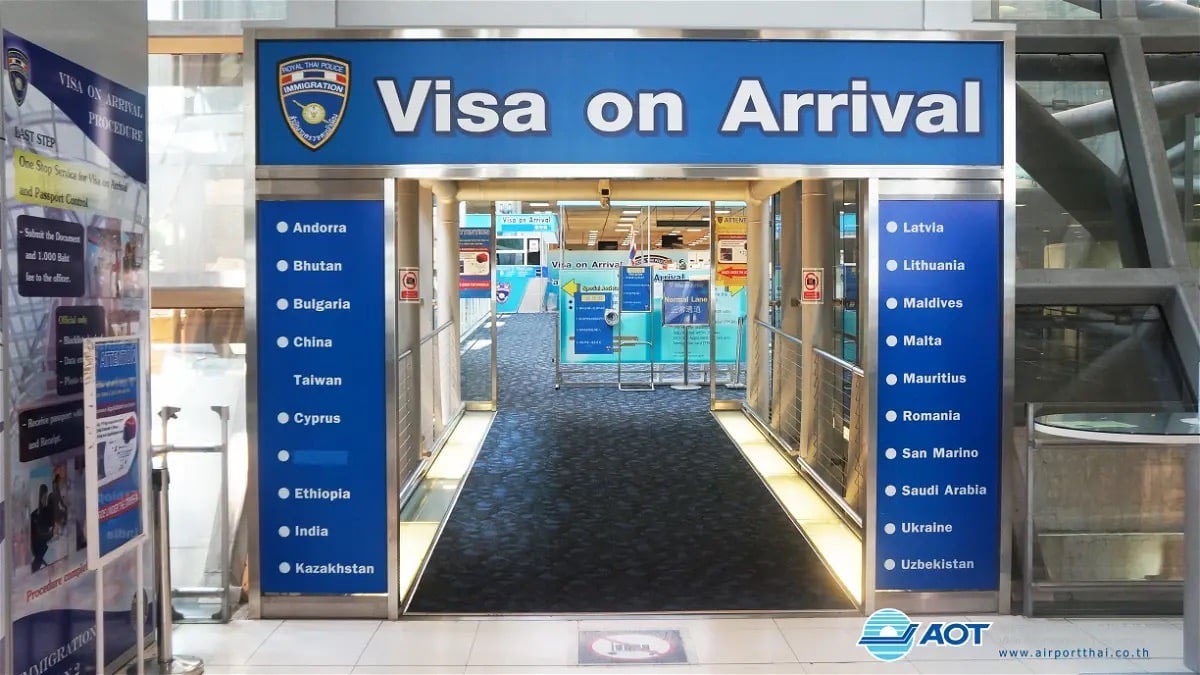 Visa On Arrival para Tailandia