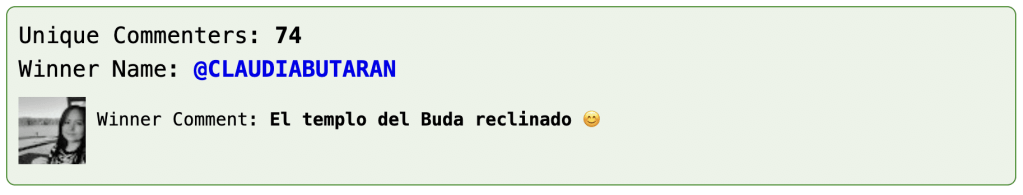 Ganador Sorteo Abril Tu Guia en Tailandia